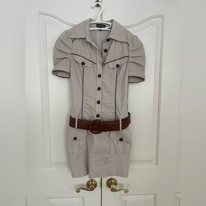 Bebe button up dress